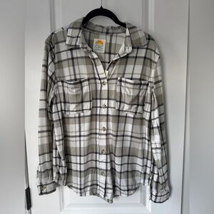 C&C California Plaid Button Down Shirt - Black, White, grey
